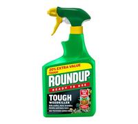 HOCHSTE Roundup Tough Systemic Weedkiller Ready To Use, Fast Acting Weed Control Spray, Kills Brambles, Thistles Nettles Dock & Deep Rooted Weeds, Paths Patios Drives, 1L + 20% Extra, (Pack of 1)
