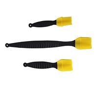 HOCHSTE Silicone Basting Brush, Set of 3 Pcs, Ideal for Puff Pastry, Baking BBQ, Grill Bakeware, Pastry Brushes for Bread and Oil Cooking