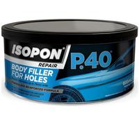 HOCHSTE U Pol P40 Glass Fibre Body Filler for Holes & Rust Repair | Fibreglass Reinforced Bridging Compound for Car Bodywork, Metal Repairs | Waterproof, Durable, Easy to Sand 600ml Blue - 1 Pack