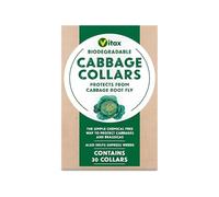 HOCHSTE® Vitax Cabbage Collars, Protects from Root Fly, Slugs, Weeds, Pest Barrier for Brassicas, Easy-to-Use Plant Guard, Improves Plant Health & Retains Soil Moisture, (Pack of 30)