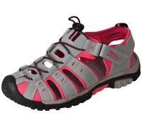 HOCHSTE Women Sandals Hiking Walking Sports Trail Summer Beach Holiday Ladies Casual Shoes Grey Fuchsia - L377PK UK 5
