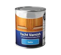 HOCHSTE® Yacht Varnish Satin, Exterior Wood Varnish for Doors & Windows, UV Protection, Waterproof, Durable Finish, Resists Cracking, Peeling & Blistering, (Satin, 1 litres)