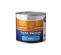 HOCHSTE® Yacht Varnish Satin, Exterior Wood Varnish for Doors & Windows, UV Protection, Waterproof, Durable Finish, Resists Cracking, Peeling & Blistering, (Satin, 250ml)