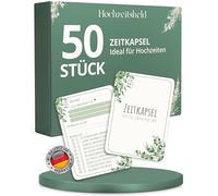 HOCHZEITSHELD Time Capsule Wedding as Wedding Games for Guests - Funny Wedding Game and Guest Activity Between Program Points - As Guest Book Alternative and for Emotional Memory
