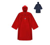 HOCK Hiking rain poncho weather AS climate with long sleeves - The breathable outdoor poncho for men and women - rain cape with wide cut for hiking with backpack - blue S