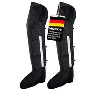 HOCK Rain Gaiters Overshoes Extra Long - The Practical Alternative to Rain Trousers - 100% Waterproof - Protection against Snow and Rain when Cycling (Black, XXL (47-48))