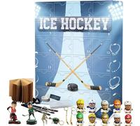 Hockey Advent Calendar 2024, The -e With 24 Little Doors, Countdown Calendar Ice Hockey Figurines, Ice Hockey Miniature Keepsake Count Down To Christmas