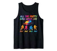 Hockey all pretty girls walk like this tie dye hockey women Tank Top