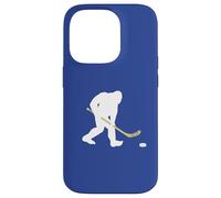 Hockey BigFoot Holding Hockey Stick Case for iPhone 14 Pro