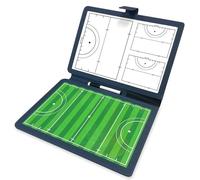 Hockey Coaching Board, Hockey Coaches Clipboard, with 2 Markers, Double-Sided Use, Foldable Design, Suitable for Training(Blue)