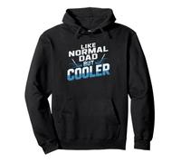 Hockey Dad Like Normal Way Cooler Men Humor Parent Funny Pullover Hoodie