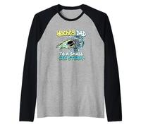 Hockey Dad to A Small Ice Storm Rink Parent Raglan Baseball Tee