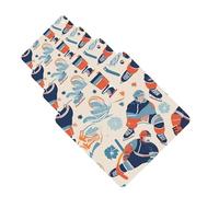 Hockey Elements Creative Patterned Car Air Freshener Cards Set of 4 Pieces Long Lasting Hanging Scented Cards for Bedroom Wardrobe Car Aromatherapy Tablets for Men Women Rearview Mirror Pendant