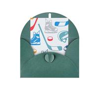 Hockey Elements Creative Patterned Greeting Card Organiser Display Stand Blank Inside Birthday Cards Party Invitation Card