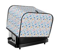 Hockey Elements Creative Patterned Print 4-Slice Toaster Cover Stylish Protector Appliance For Kitchen Dorm Home Daily Use
