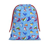 Hockey Elements Creative Patterned Print Comfort Drawstring Gift Convenient Bags Reusable Holiday Party Daily Organization