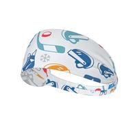 Hockey Elements Creative Patterned Print Elastic Exercise Headband â€“ Breathable Sports Head Wrap for Yoga, Running, Cycling, Gym Workouts