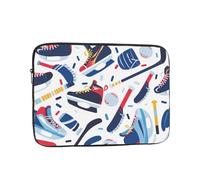 Hockey Elements Creative Patterned Print Laptop Sleeve 10 inch, Ultra-Thin Computer Bag Notebook Computer Tablet Laptop Bag for Office Daily Commute