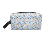 Hockey Elements Creative Patterned Print Men Women Large Capacity Travel Toiletry Bag Cosmetic Pouch Everyday Commuting