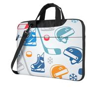 Hockey Elements Creative Patterned Print Stylish Portable Laptop Bag Shoulder Bags Messenger Briefcase Office Business Trips