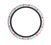 Hockey Elements Creative Patterned Print Universal Anti-Slip Steering Wheel Cover, Breathable Neoprene Protector For Car & Suv
