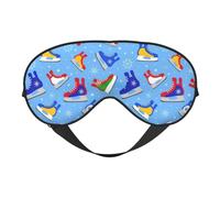 Hockey Elements Creative Patterned Sleep Eye Mas Updated Design Light Blocking Night Eye Blinder Men Women Shift Travel Gifts