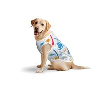 Hockey Elements Creative Patternedprint Large Vest For Pets Apparel T-Shirt Breathable Lightweight Sleeveless Tank Top