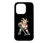 Hockey Enforcer Goat Missing Tooth Men Women Case for iPhone 15 Pro