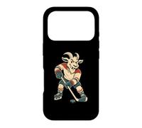Hockey Enforcer Goat Missing Tooth Men Women Case for iPhone 17 Pro