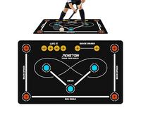 Hockey Exercise Mat, Low-Noise Dribble Mat for Footwork and Dribbling, Non-Slip Agility Footwork Mat, for Sports Enthusiasts Indoor and Outdoor Use, Professionals