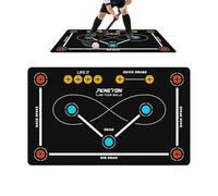 Hockey Exercise Mat, Quiet Stickhandling Mat, Non-Slip Agility Footwork Mat, for Indoor Enthusiasts from Adults, Professionals, Beginners to