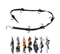 Hockey Gear Rack, Portable Strap Organizer with 12 Hooks, Compact Drying Equipment Hanger, Sports Storage Solution, Ideal for Locker Rooms, Camping, Travel, and Garages