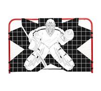 Hockey Goal Target - 112x137cm Practice Trainer, Heavy Duty Net Cover, Portable Foldable Accuracy Sheet | Durable Training Equipment For Kids Teens Adults Ice Field Outdoor Sports