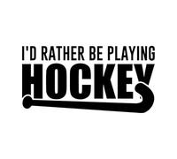 Hockey Hockey Hockey Typography Vinyl Wall Stickers 54.4x107cm Do not Damage The Wall Surface Black