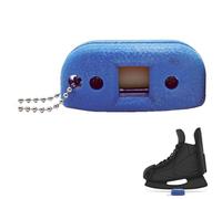Hockey Ice Skate Sharpener - 1 Piece Adjustable Ice Skate Sharpening Tool, Hand Held Diamond Ice Skate Sharpener with Key Chain, Perfect for Figure Skating and Hockey Ice Skating