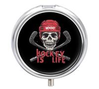 Hockey is Life Pill Case 3 Compartment Pillbox