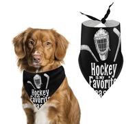 Hockey Is My Favorite Season Pet Bandana Dogs Triangle Scarf Cats Handkerchief Puppy Costume