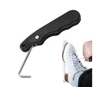 Hockey Lace Tensioner, Shoelace Tensioner, Portable Stainless Steel Lace Puller for Hockey Lace Tensioner, Foldable Ice Skating Tool, Non-Slip Ice Roller Accessories for Ice Skates and Egg