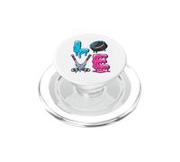 Hockey Love Dripping Puck Sticks Player Graphic PopSockets PopGrip for MagSafe