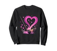 Hockey Love Heart Motion Art Sweatshirt