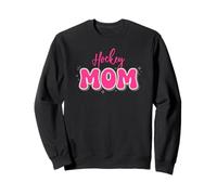 Hockey Mom in Fun Bubble Letters Sweatshirt