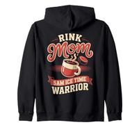 Hockey Mom Rink Mom 5AM Ice Time Warrior Zip Hoodie