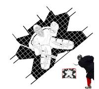 Hockey Net Targets - Heavy-Duty Shooter Trainer Tutor, Precision Shot Accuracy Enhancer, Multi-Sport Striking Aid For Ice Training, Backyard Goal Scoring Drills, Team Practice Accuracy