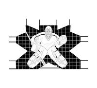 Hockey Net Targets Training Equipment - Practical Shooter and Goal Shooter in Oxford Cloth to Improve Accuracy Tear Resistant 112 x 137 cm 1.0