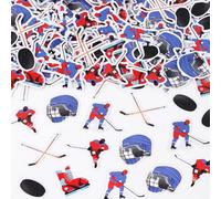 Hockey Party Decorations - 200PCS Hockey Confetti, Ice Hockey Table Decorations, Sports Hockey Party Decorations for Hockey Fans Birthday Party, Baby Shower, Gender Reveal Party Supplies