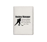 Hockey Passport Bag Gift For Hockey Player Manager Because Badass Miracle Worker Isn't An Official Job Title Hockey Lover Gift, Hockey PB, Passport Bag