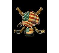 Hockey Patriotic USA Flag 1980 2026 Notebook Journal: Perfect for note-taking, planning, work, travel, idea jotting, habit tracking, 120 Pages, Medium 6 x 9 Inches