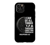 Hockey Player I Can Do All Things Through Christ Case for iPhone 11 Pro