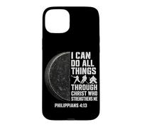Hockey Player I Can Do All Things Through Christ Case for iPhone 15 Plus