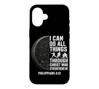 Hockey Player I Can Do All Things Through Christ Case for iPhone 16